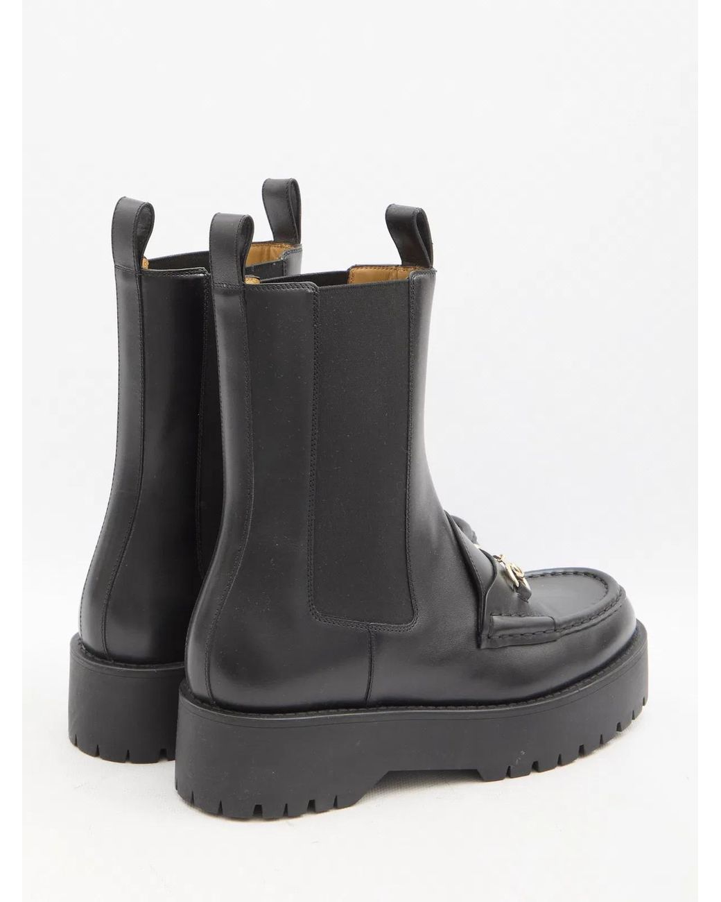 Gucci Black Horsebit Boots