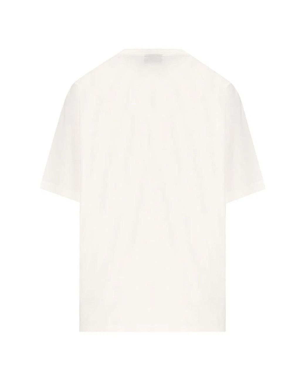 Gucci White Cotton Jersey And Silk T-Shirt