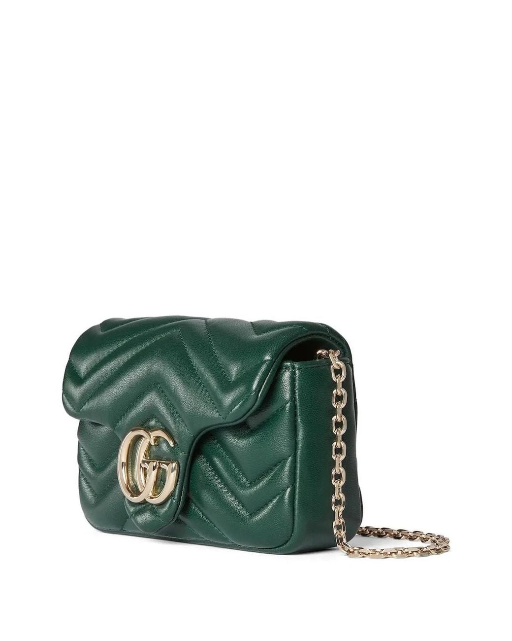 Gucci Green Superm Charme Mini Lamb Leather Bag