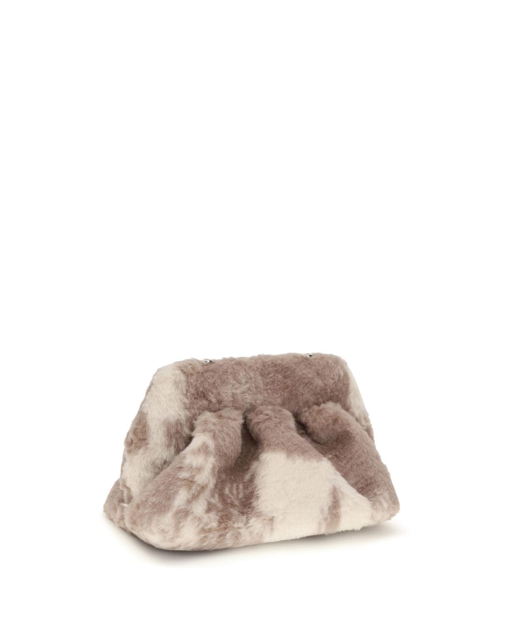 THEMOIRÈ Gray Medium Bios Fur Potato Pouch