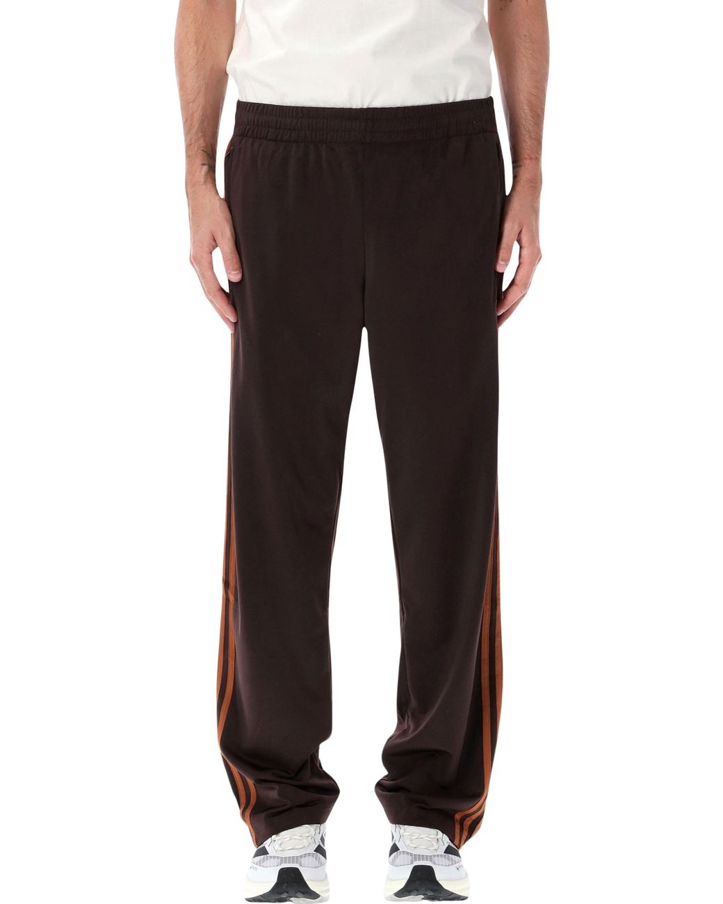 Adidas Originals Black Adidas Iconic Three-Stripe Track Pants for men