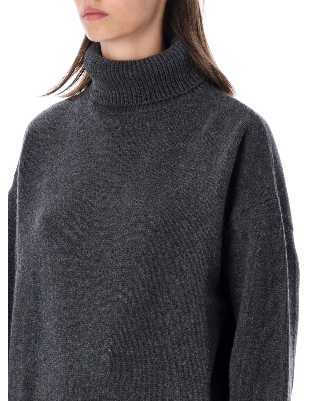 Sessun Blue Wool Turtleneck Sweater