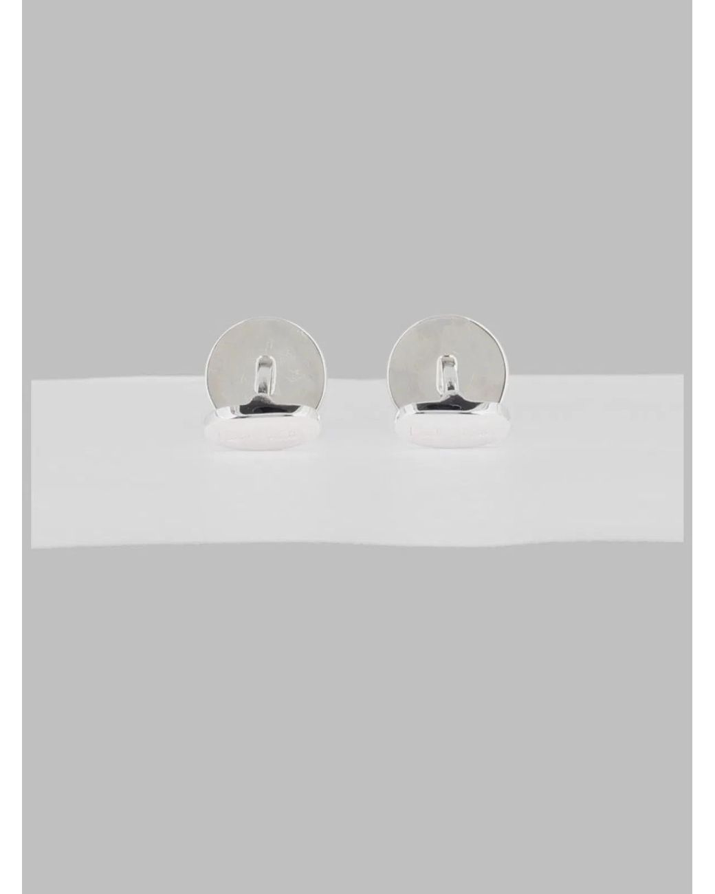 Paul Smith Gray Cufflinks Signature Stripe Copper for men