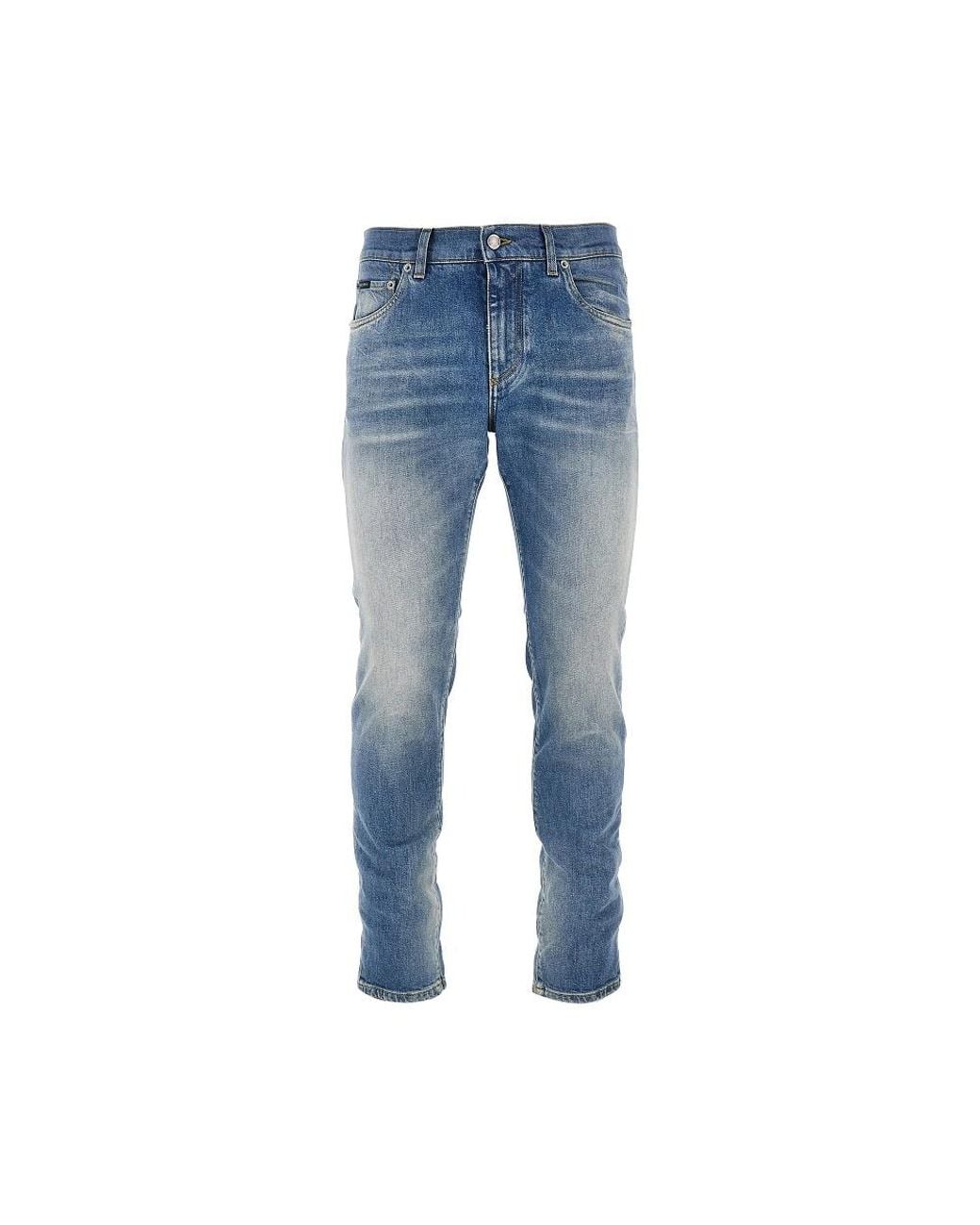 Dolce & Gabbana Blue Dolce & Gabbana Stretch Denim Slim Fit Jeans for men