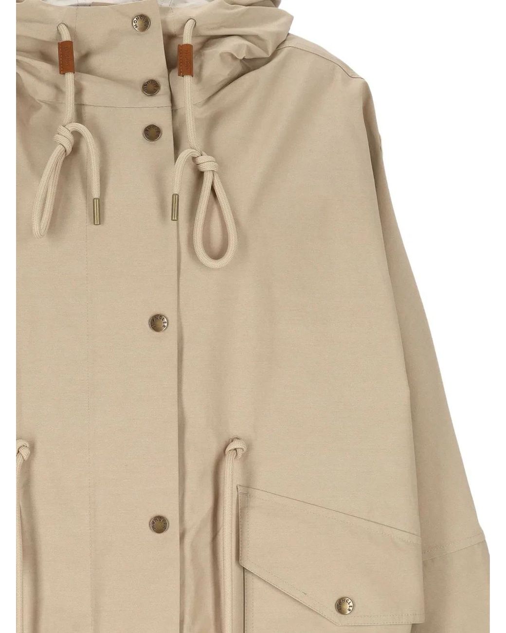 Moncler Natural Coat With Hood
