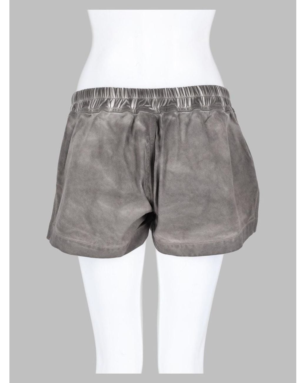 Rick Owens Gray Shorts "Fog"