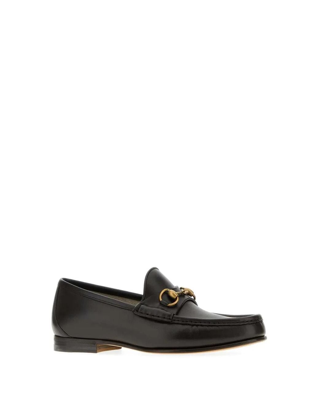 Gucci Black M Hb 1953 Moccasin Leather Ls for men