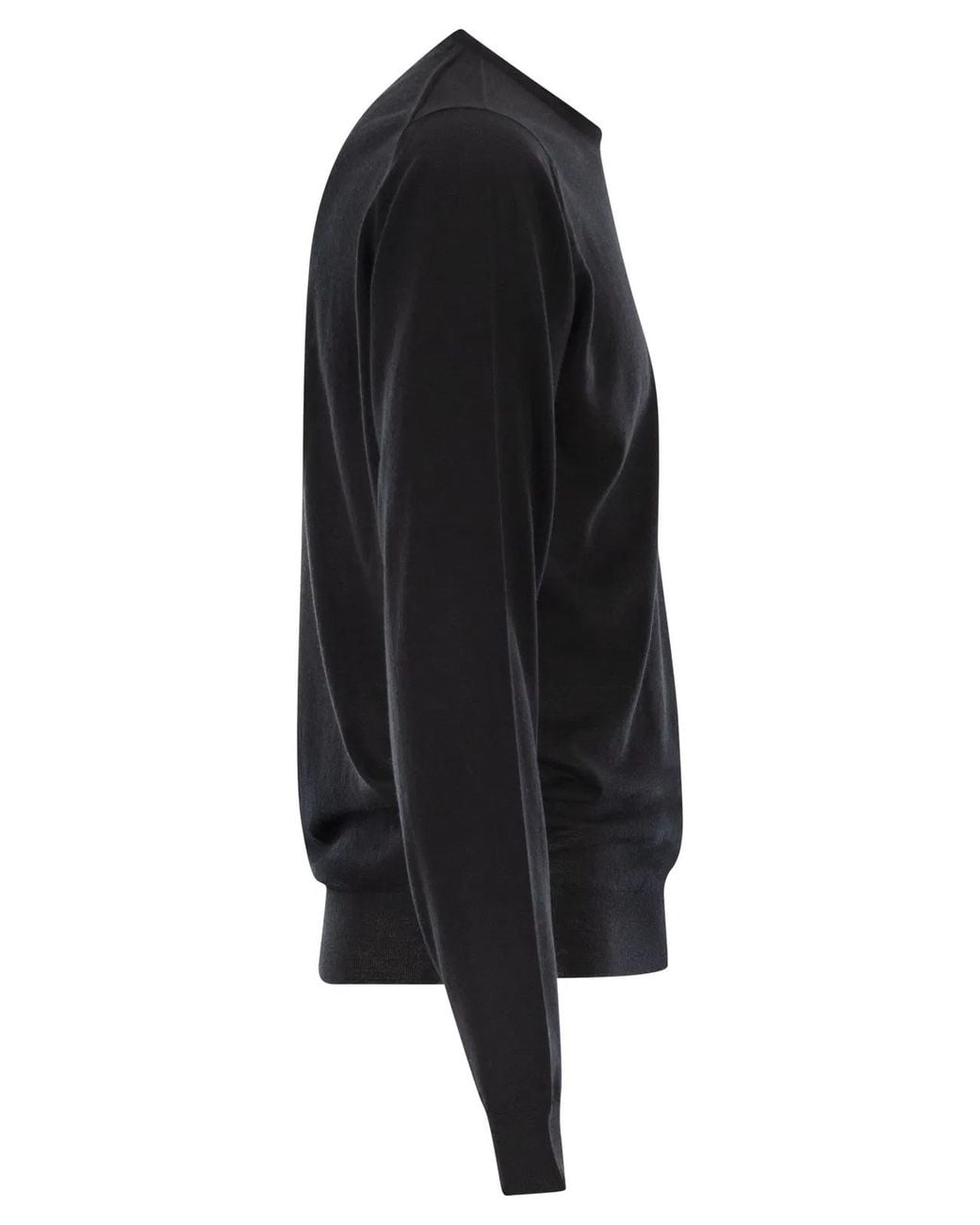 John Smedley Black Lundy for men