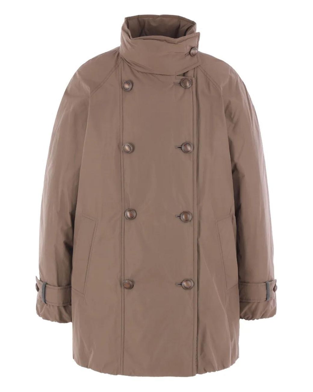 Brunello Cucinelli Brown Short Down Jacket