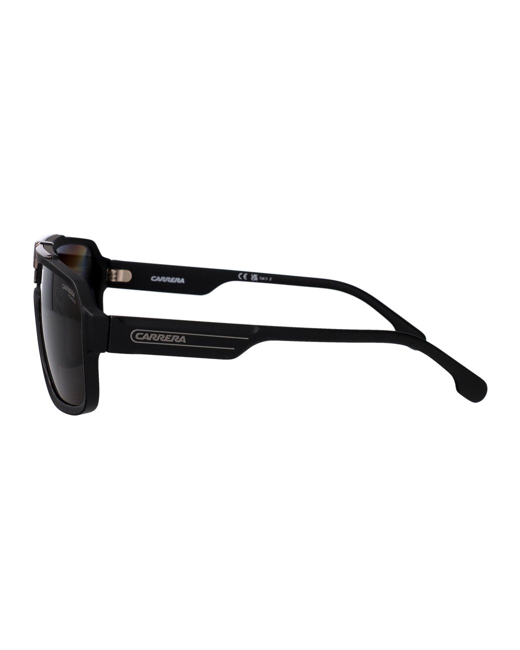 Carrera Black Matte Dark Ruthenium Polyamide Sunglasses for men