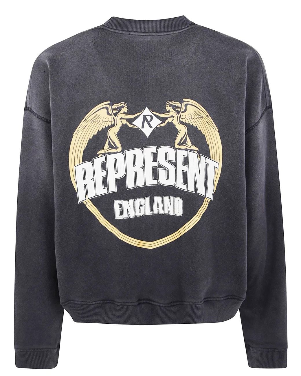 Represent Gray Angel Border" Sweatshirt for men