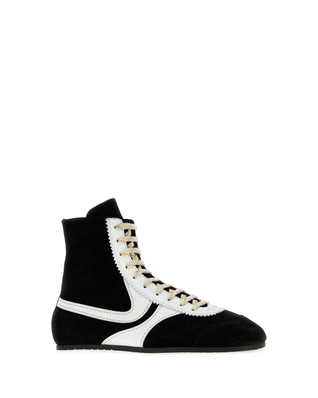 Dries Van Noten Black M. L. Leather Sneakers for men