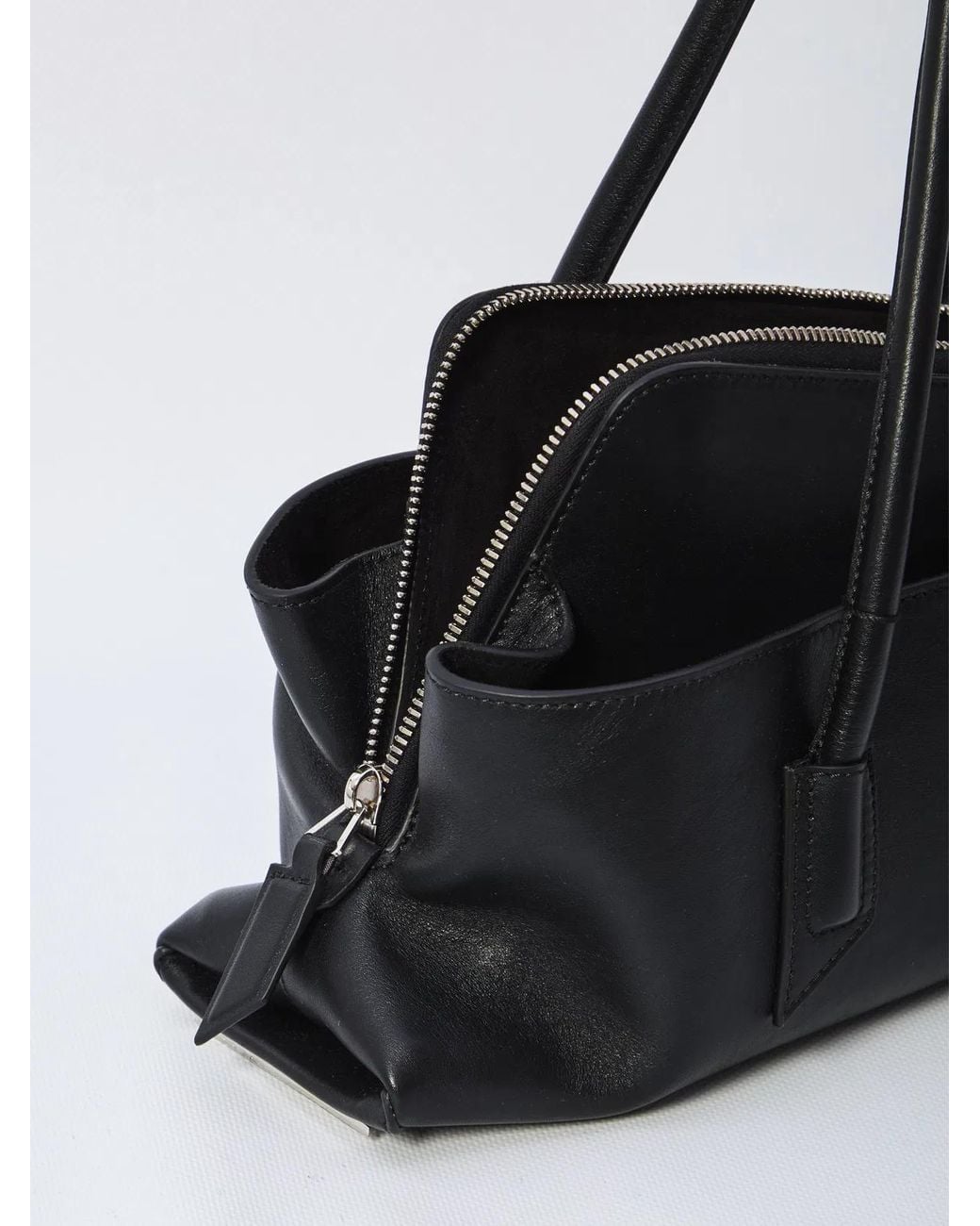 The Attico Black La Passeggiata Small Bag