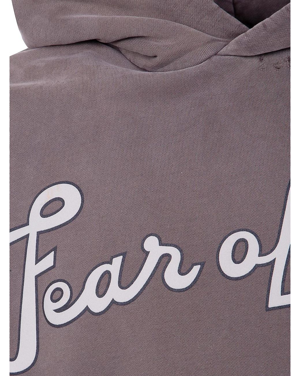 Fear Of God Gray "26" Classic Fit Half Raglan Hoodie