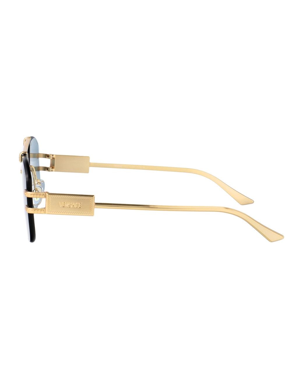 Versace Blue Metal Sunglasses