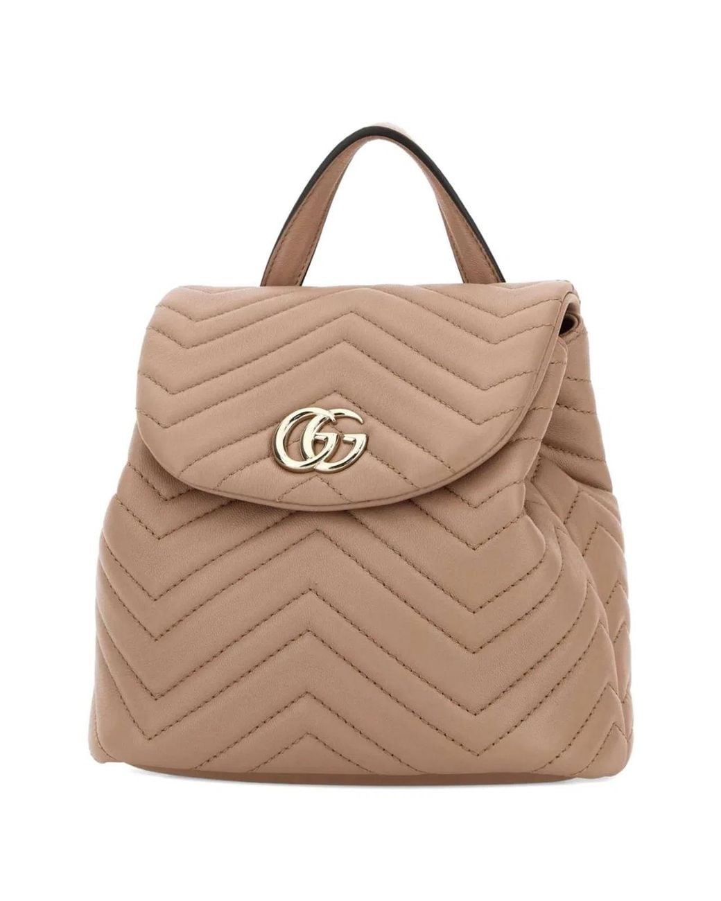 Gucci Natural Gg Marmont Mini Backpack