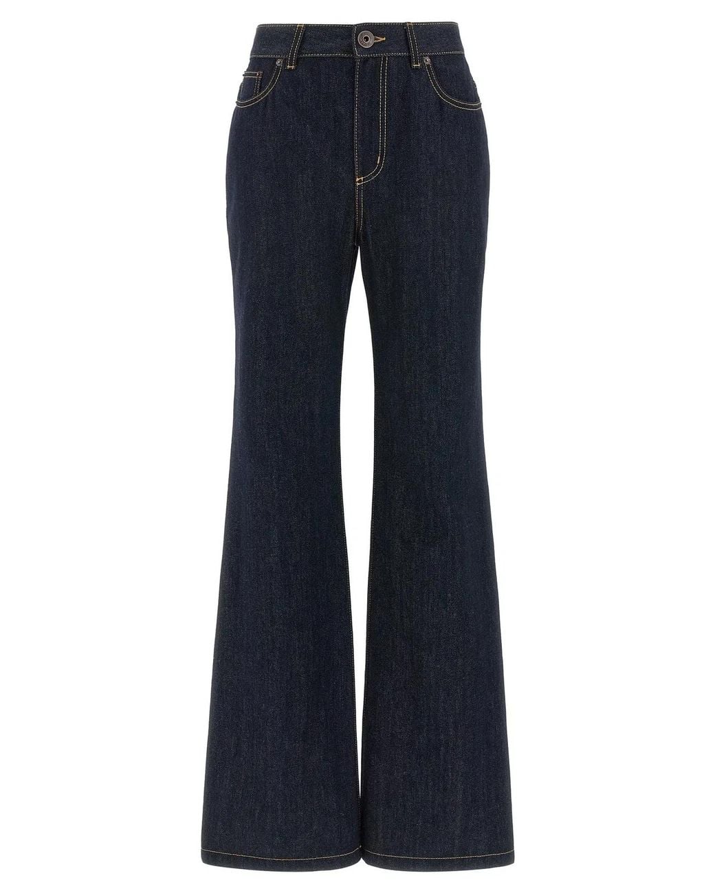 McQueen Blue Straight Leg Jeans