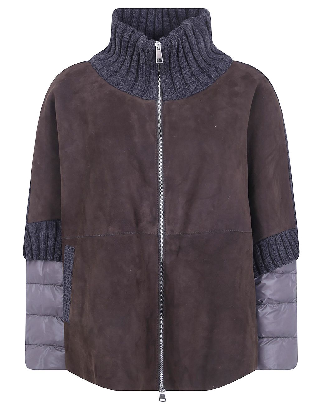 The Jackie Leathers Purple "Adele" Suede Cape