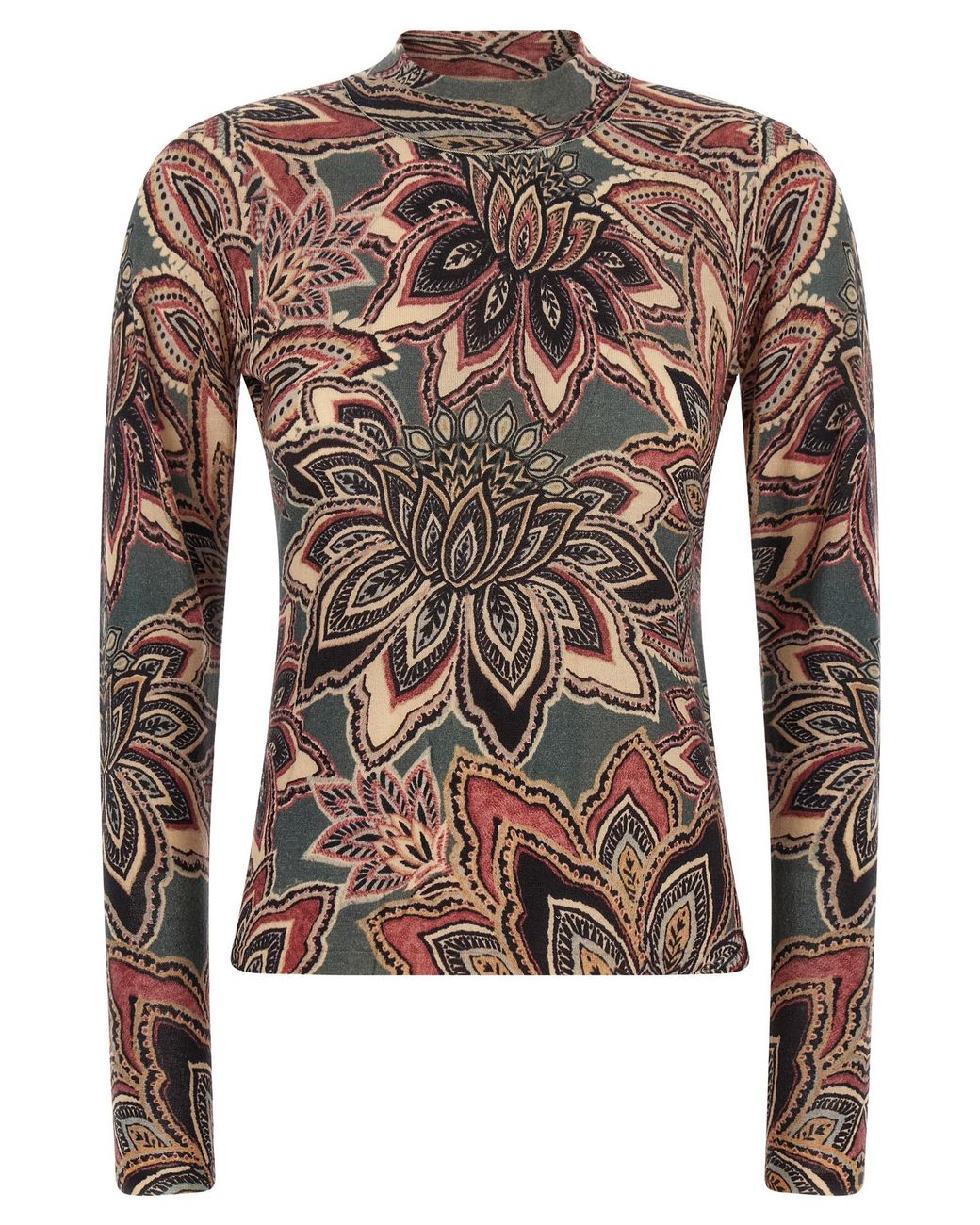 Farm Rio Brown 'Tapestry' Top
