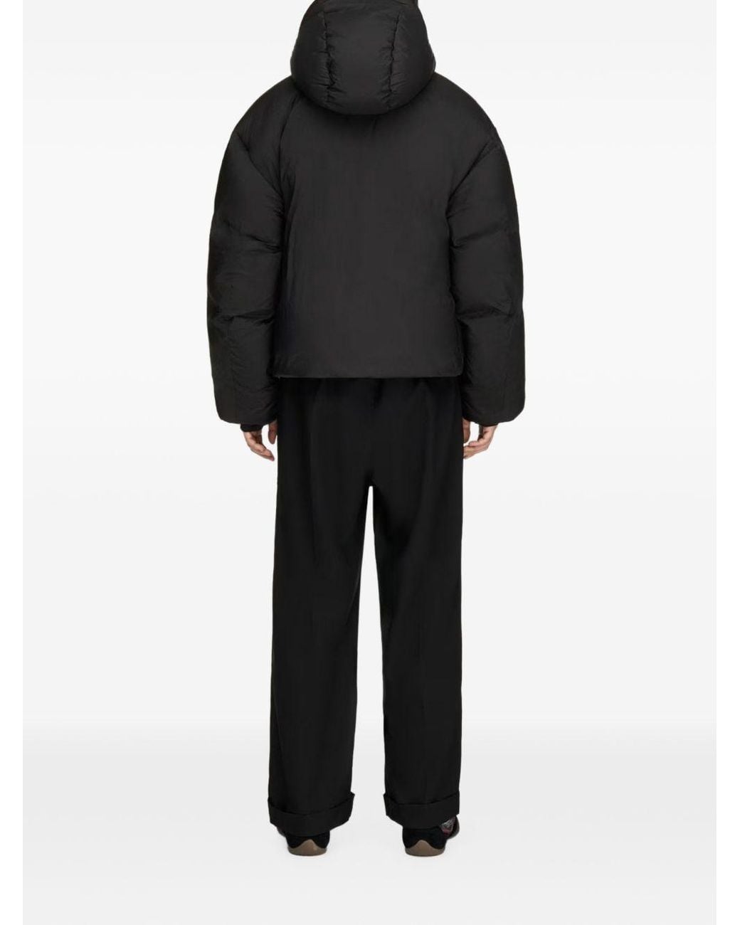Y-3 Black Short Puffer Jacket
