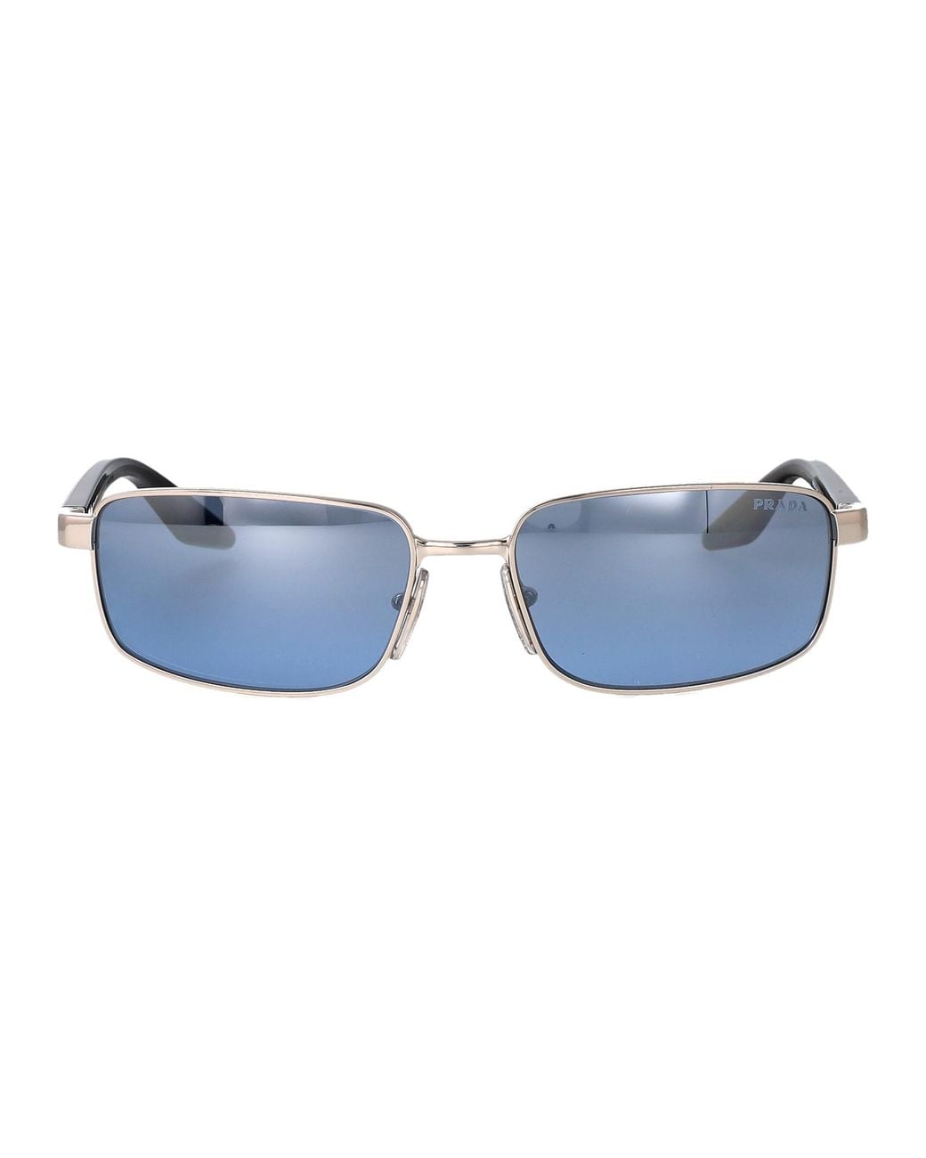 Paradas Linea Rosa Prada Linea Rossa Metal Sunglasses in Blue for Men | Lyst UK