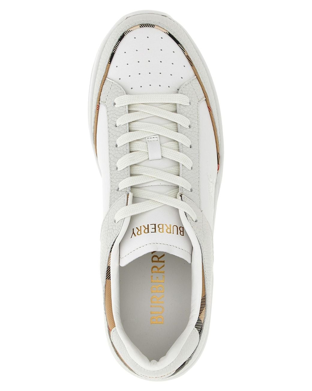 Burberry White 'Harrow' Sneakers for men
