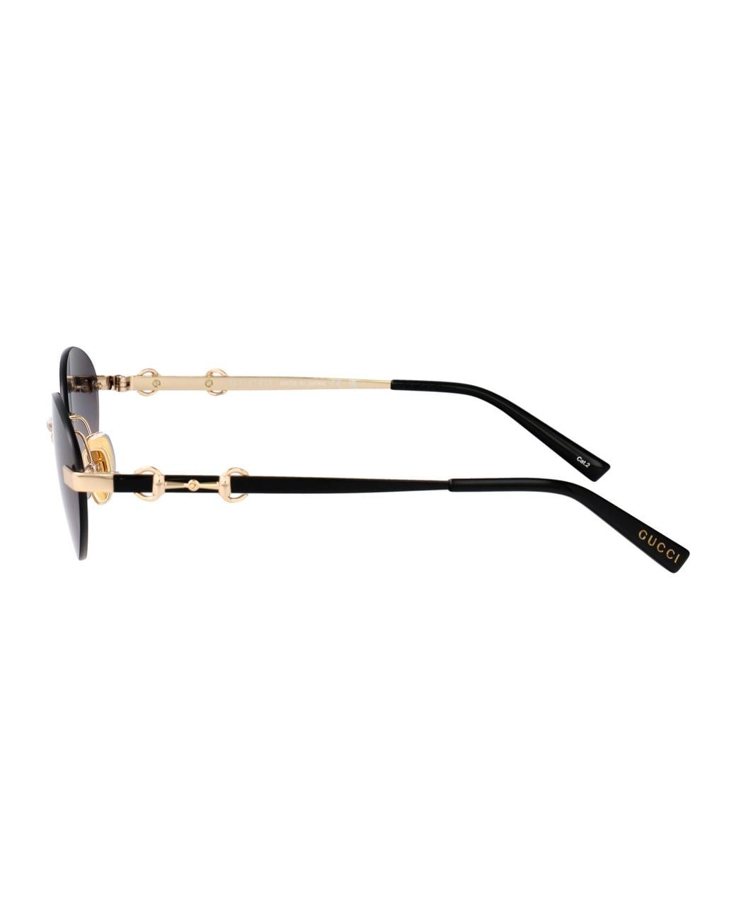 Gucci Black Metal Sunglasses