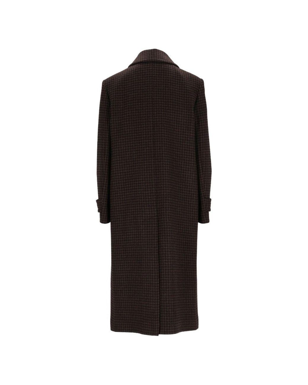 Tagliatore Black Wool Long Coat