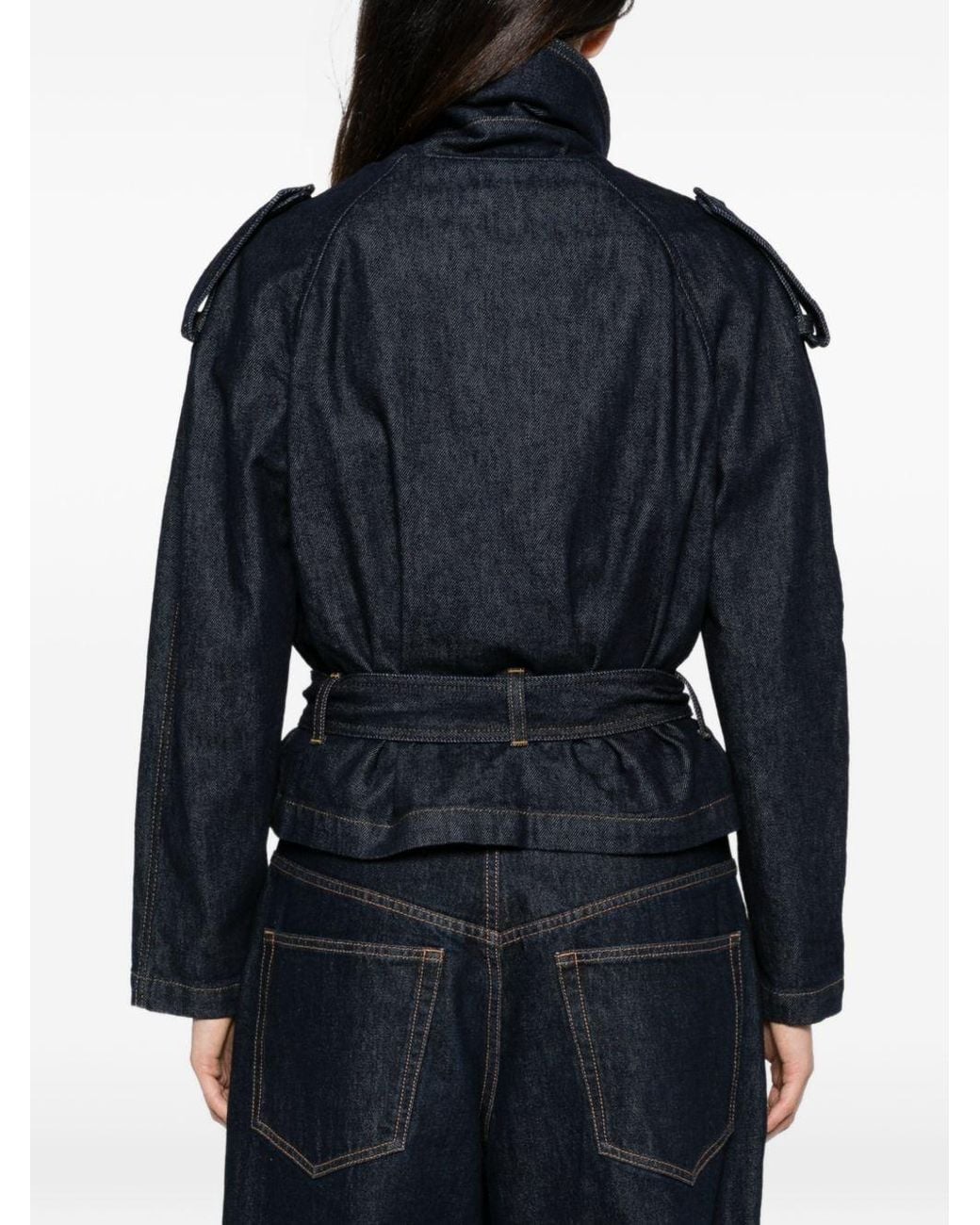 Emporio Armani Blue Denim Cotton Jacket