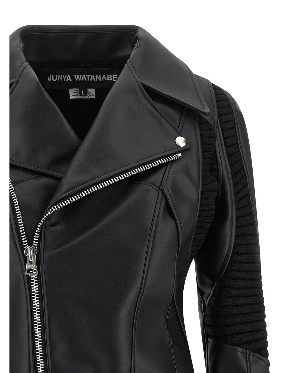 Junya Watanabe Black Knitted Insert Jacket