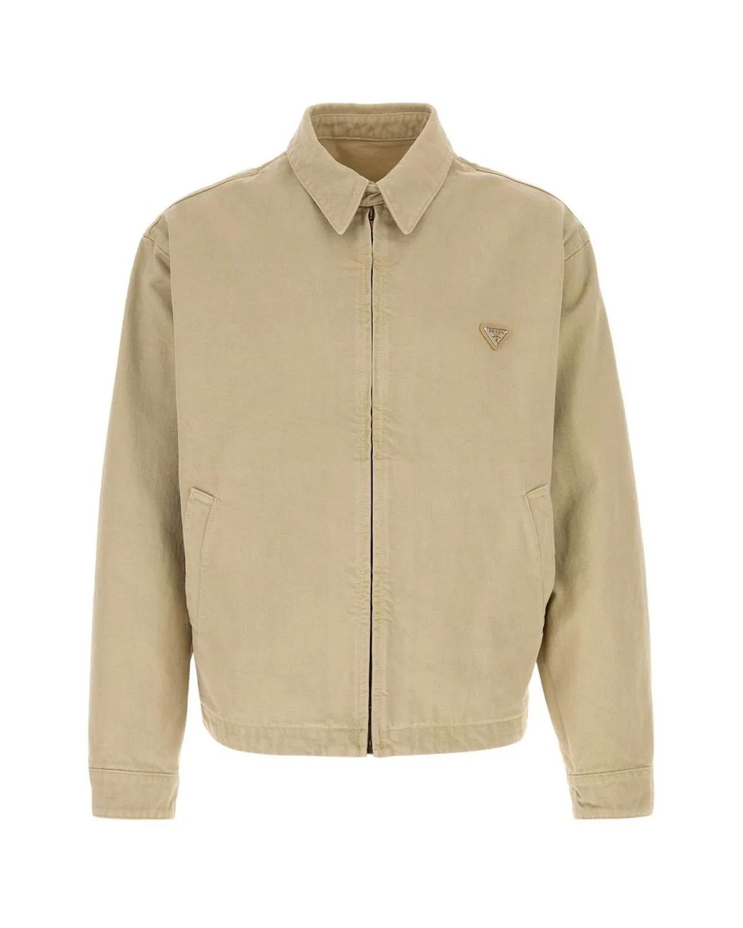 Prada Natural Old Denim Blouson Jacket for men