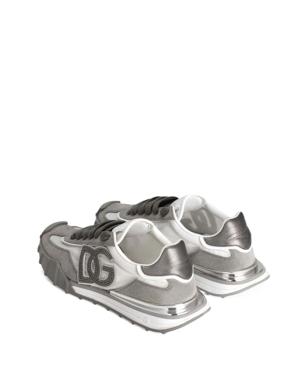 Dolce & Gabbana White Dg Athletic Fabric Sneakers