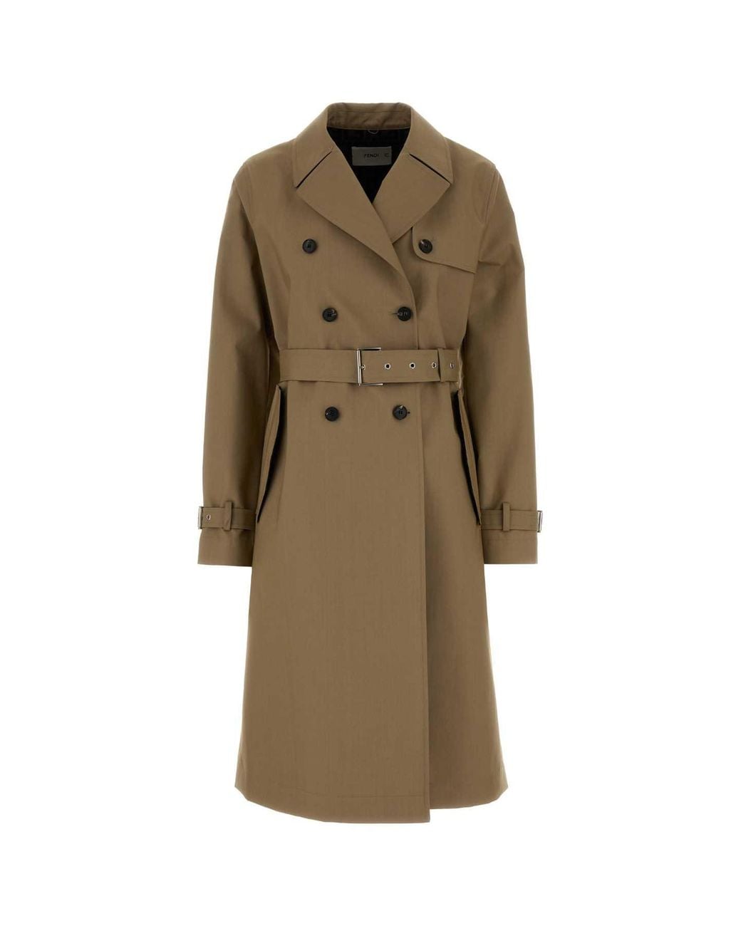 Fendi Natural Soprabito Mac Logo