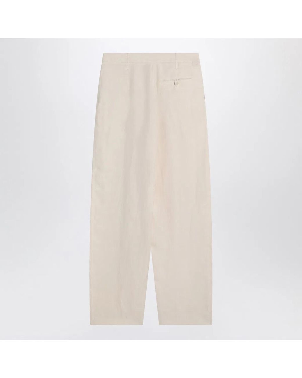 Stella McCartney Natural Wide Butter-Coloured Pants