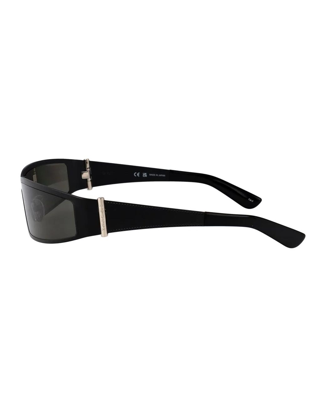 McQueen Black Metal Sunglasses