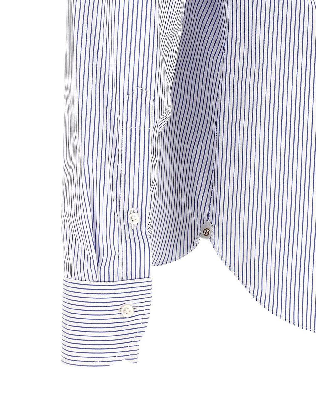 Borriello White Striped Shirt for men