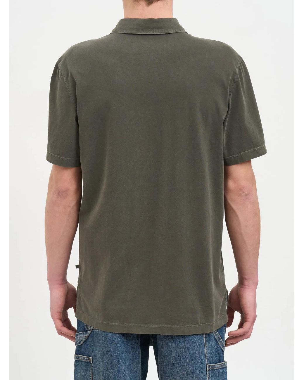 James Perse Green Jersey Polo for men