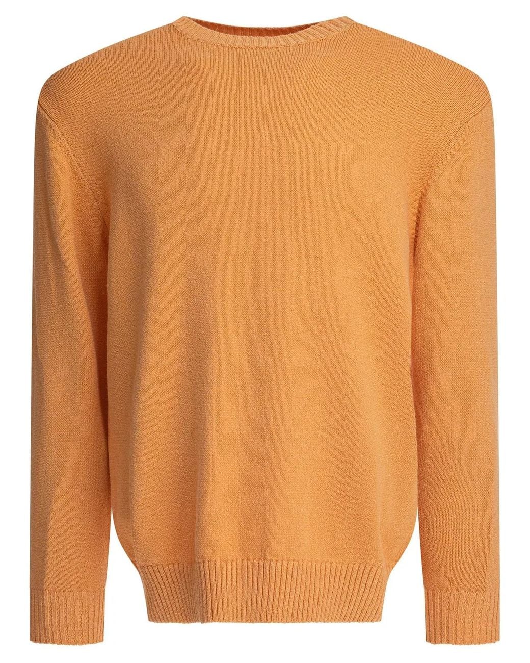 Beams Plus Orange "Lily Yarn" Sweater for men