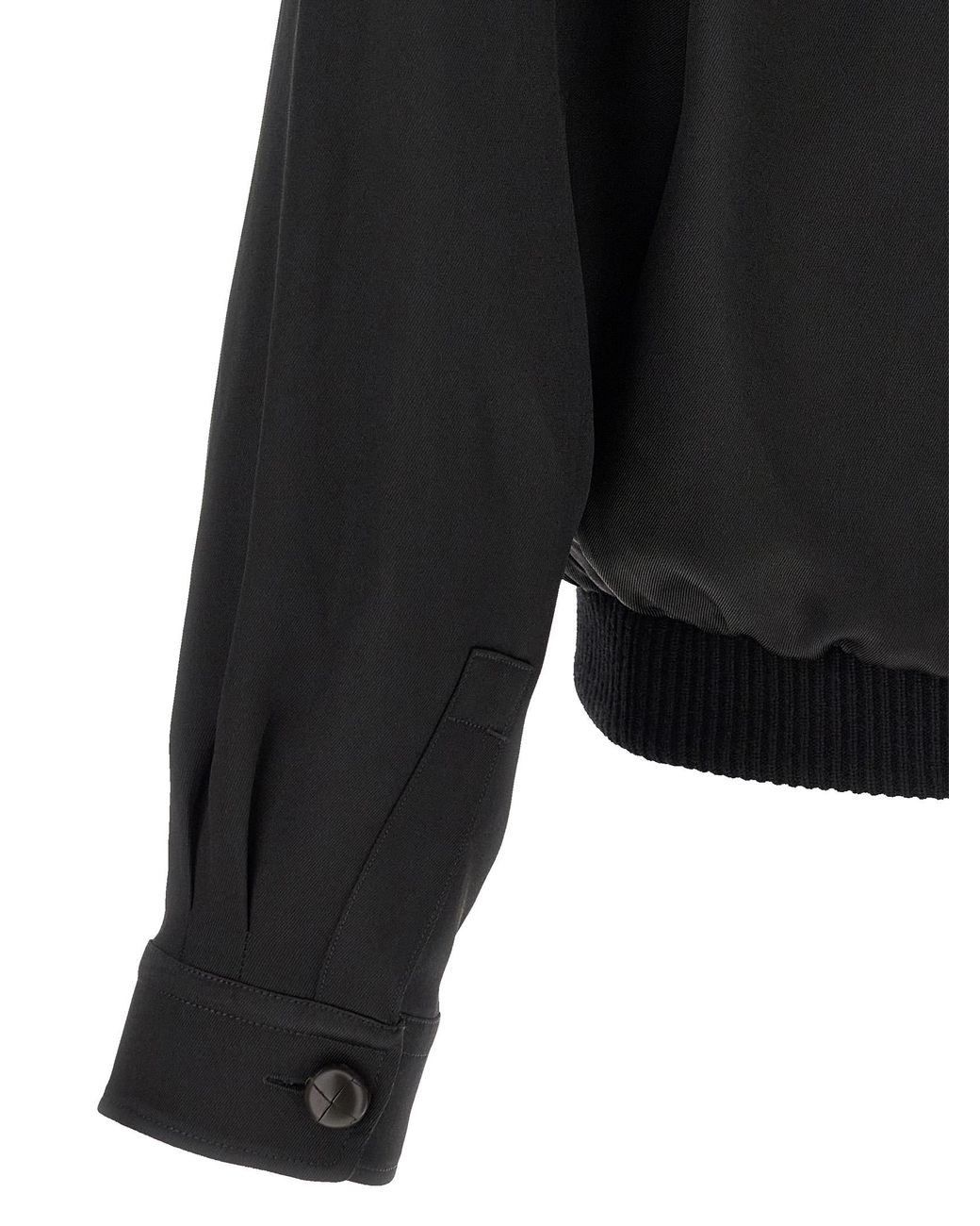 Zegna Black Satin Sweatshirt for men