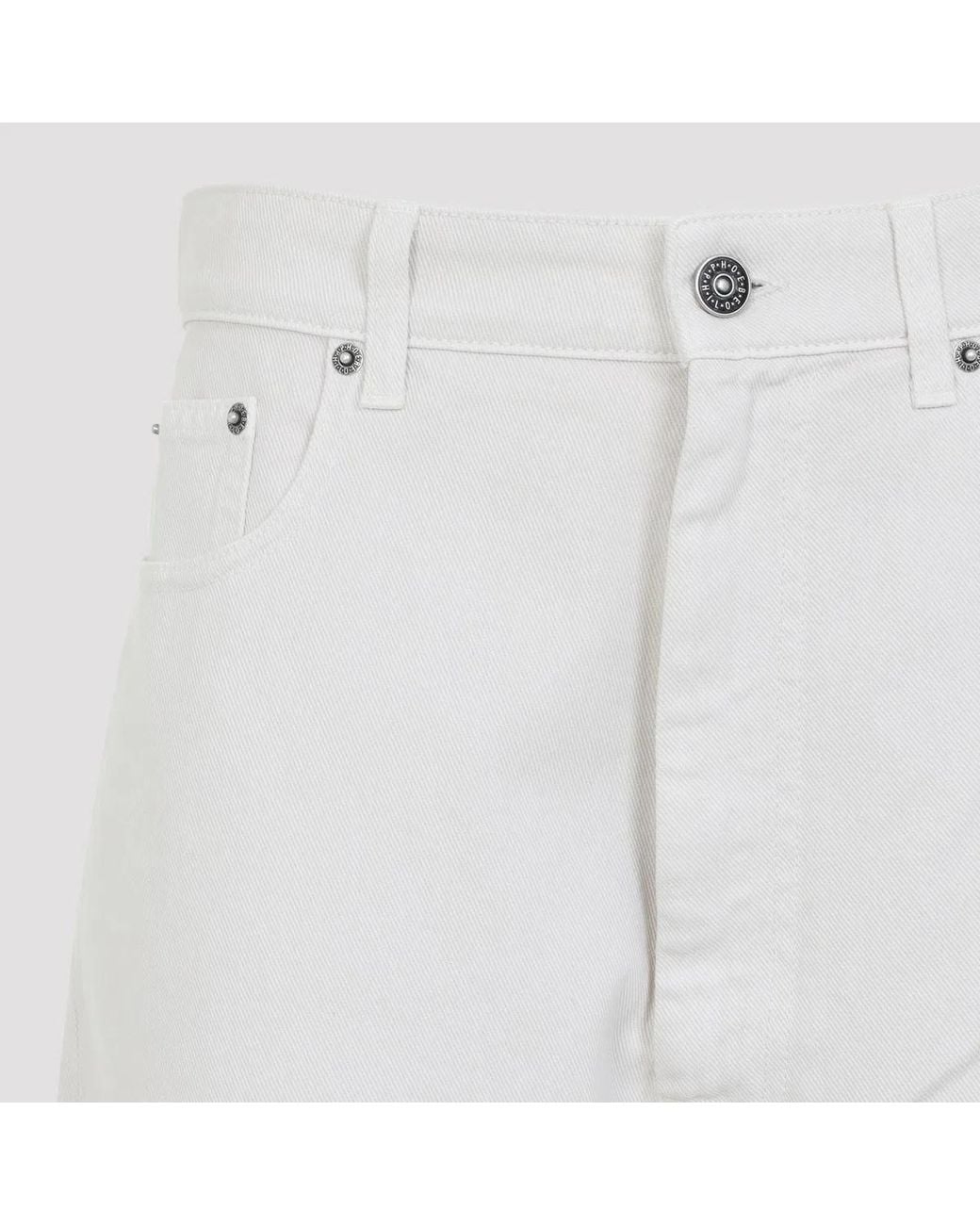 Phoebe Philo White Jean Drop Blanc Craie