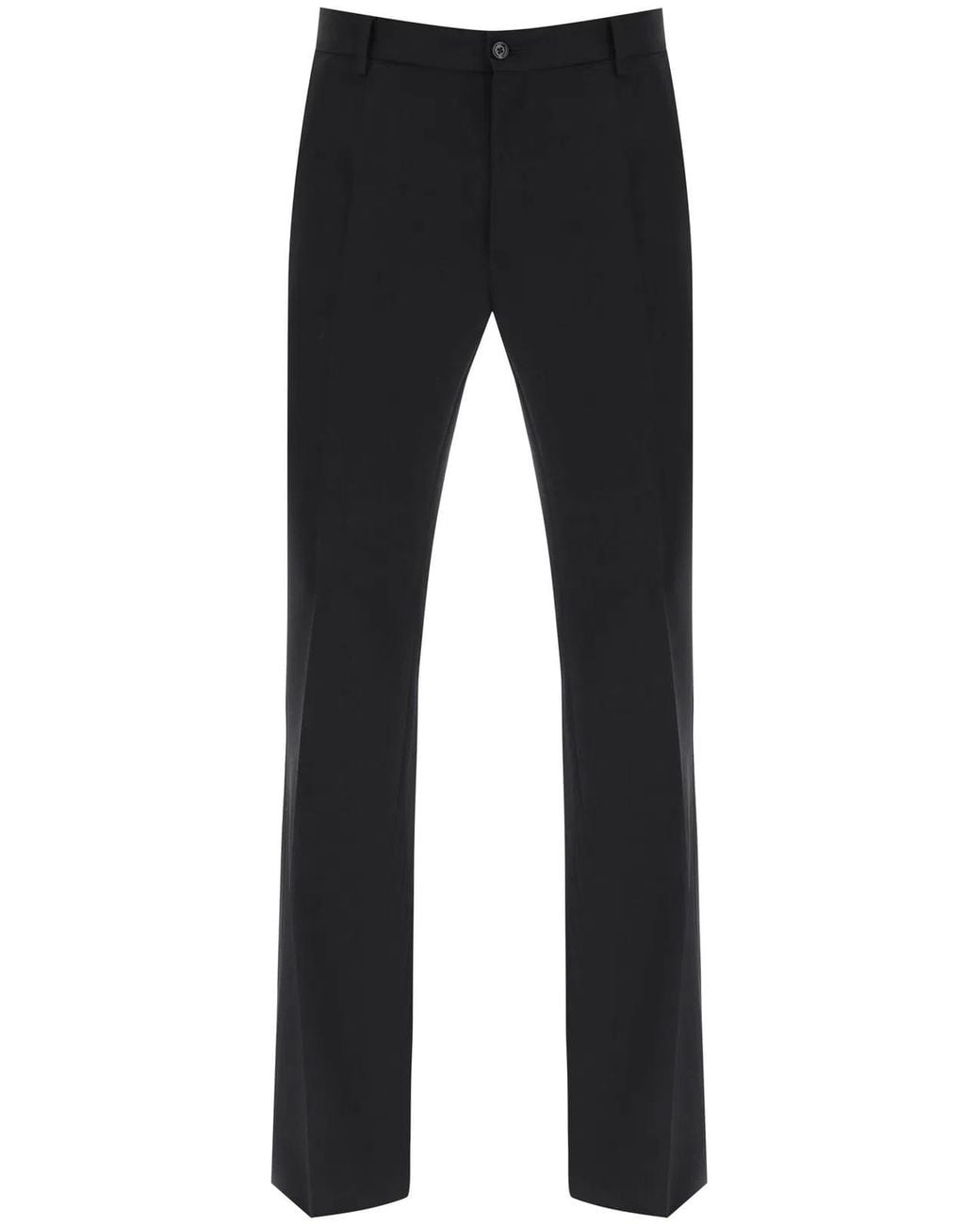 Dolce & Gabbana Blue Dolce & Gabbana Flared Wool Trousers for men