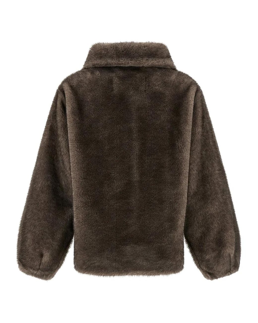 Lou Andrea Brown Mink Faux Fur