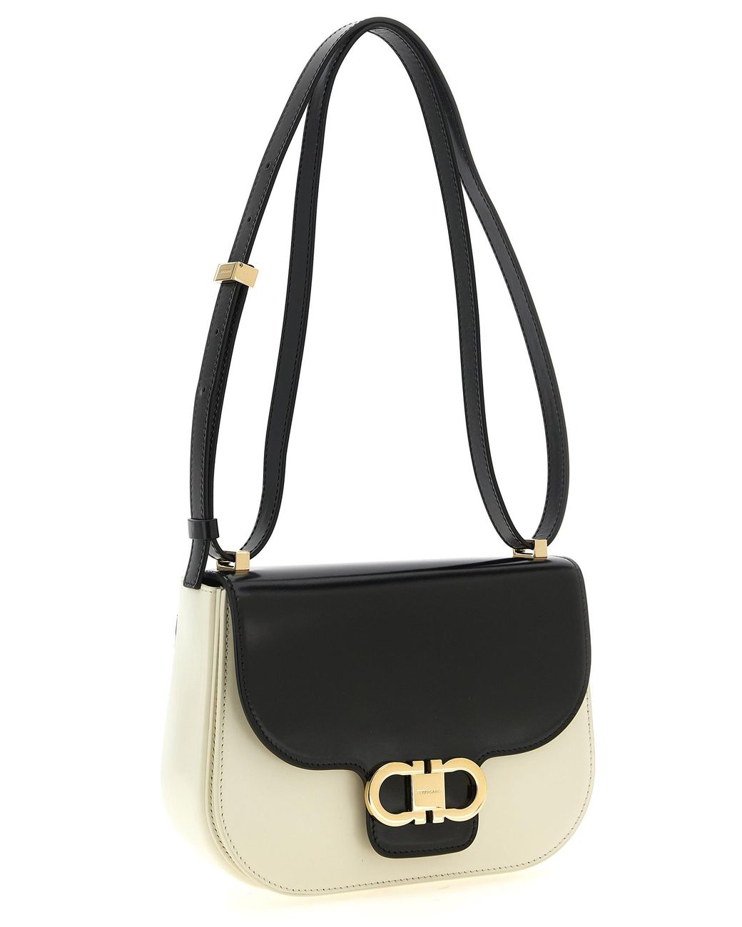 Ferragamo Black 'North-South Double Gancini (Xs) Crossbody Bag