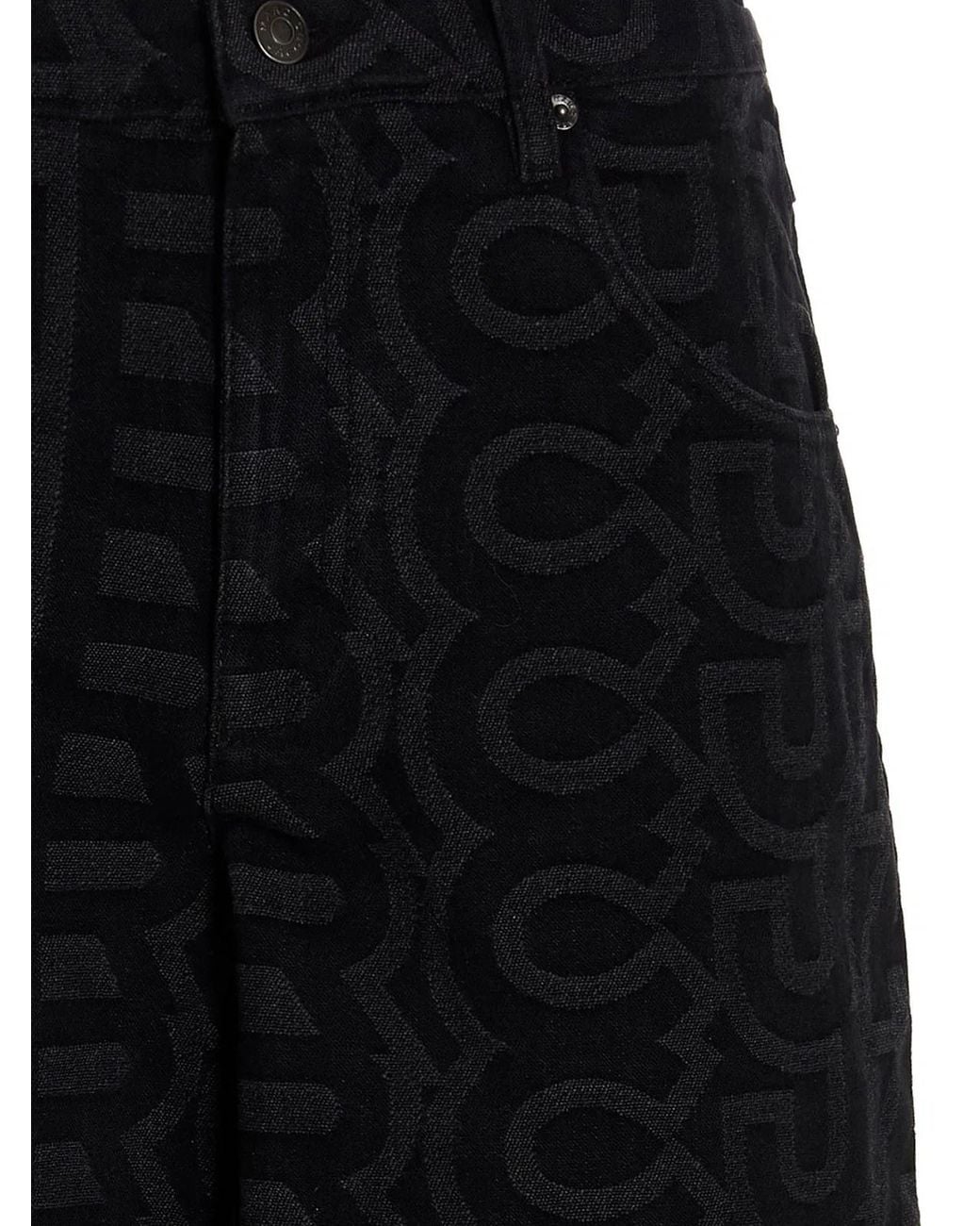 Marc Jacobs Black 'Monogram' Jeans