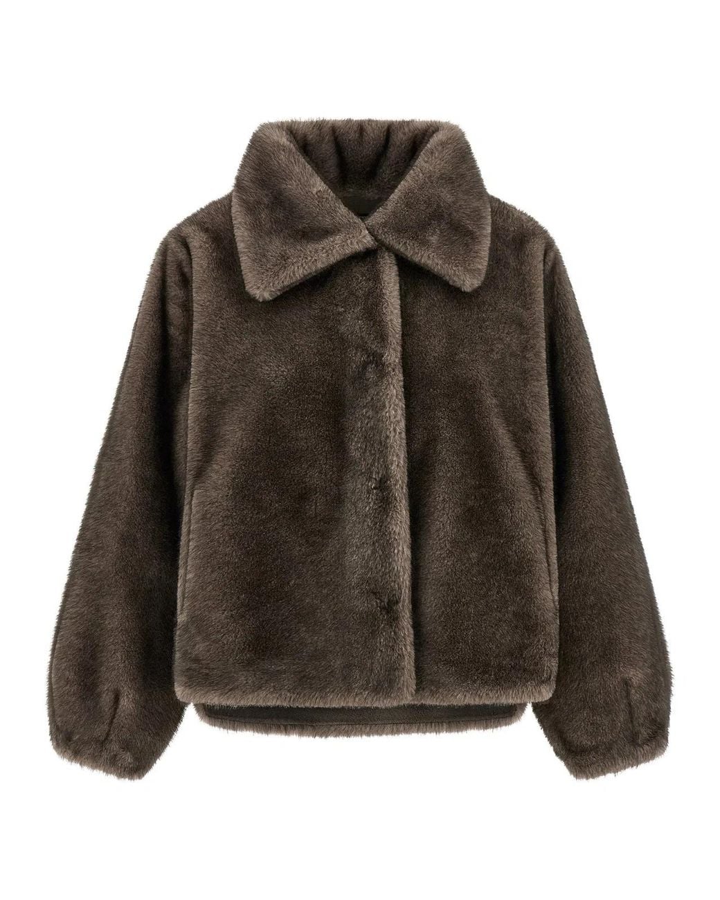 Lou Andrea Brown Mink Faux Fur