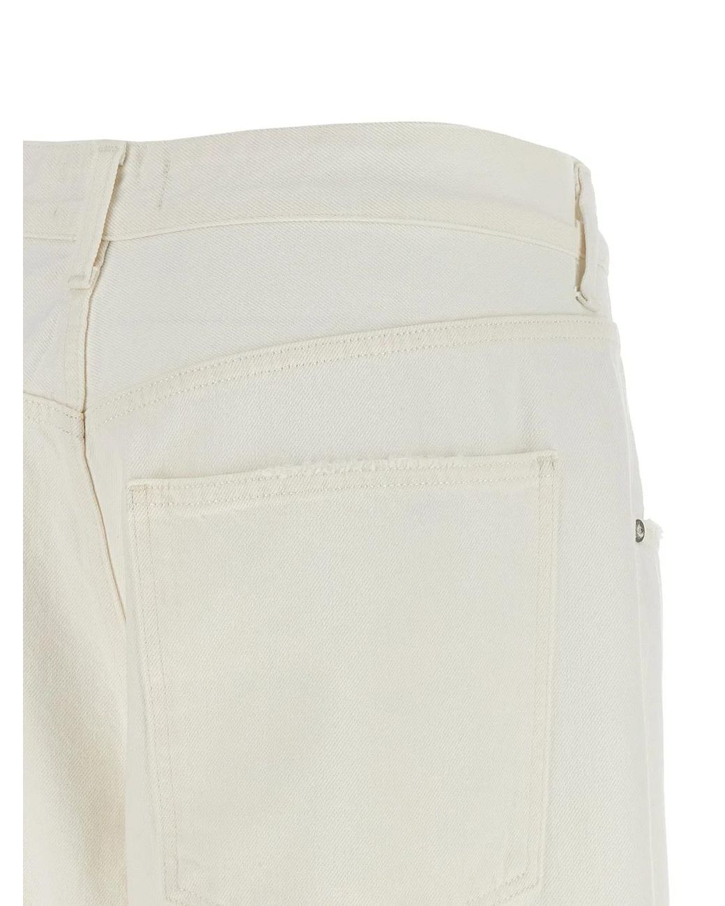 Agolde White 'Vana Fold' Jeans