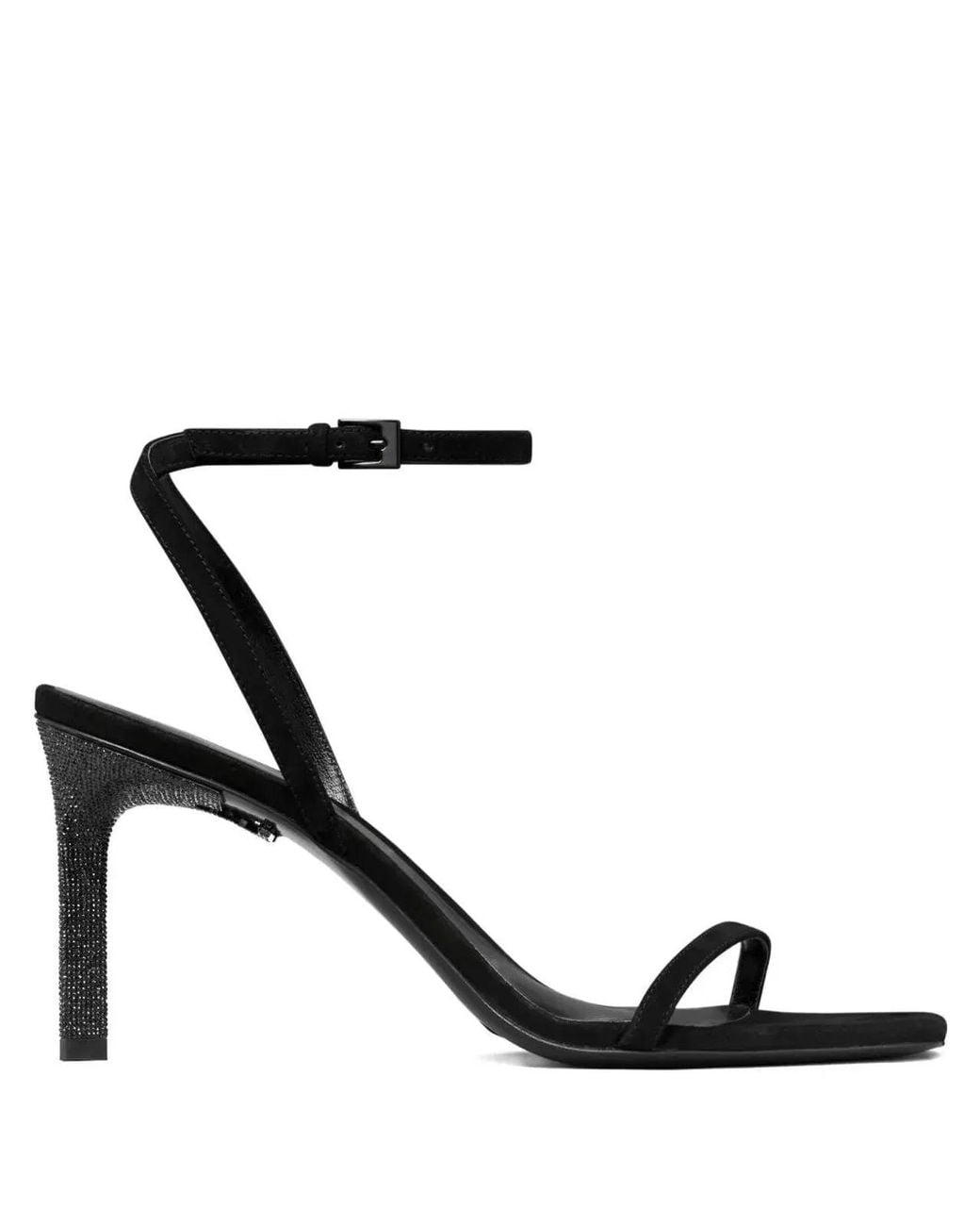 Tory Burch Black "Pave" Heel Sandal 90Mm