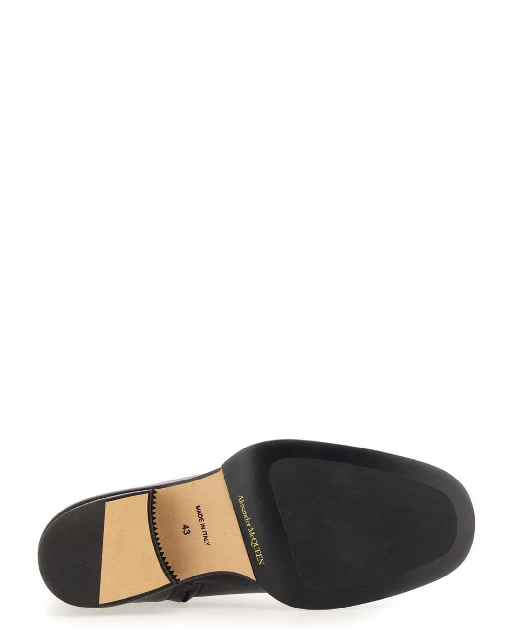 McQueen Black Cuban Stack Boot for men