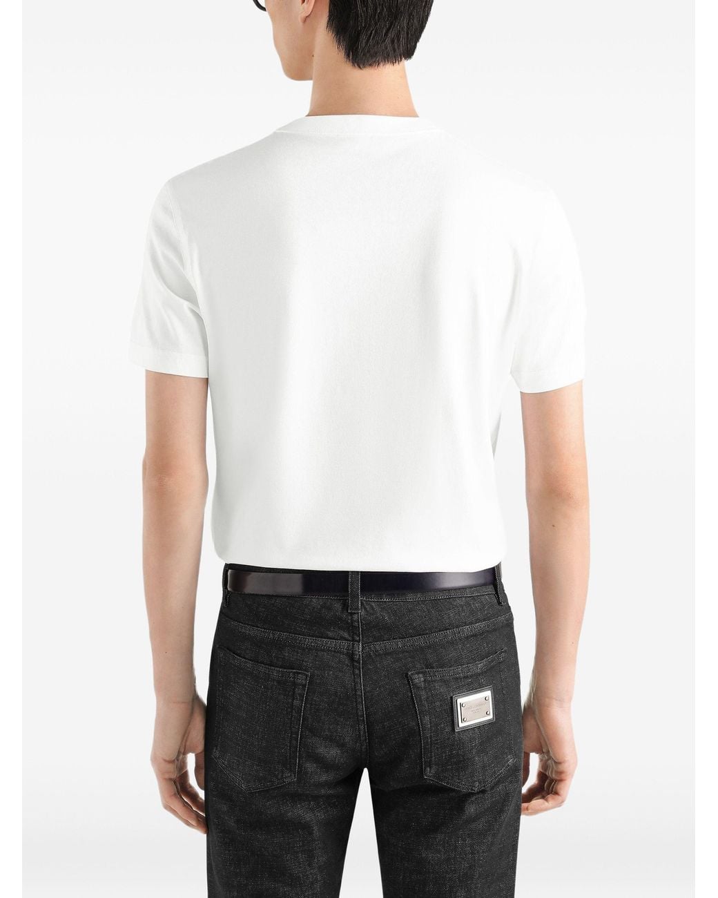 Dolce & Gabbana White Dolce & Gabbana Cotton Jersey T-Shirt for men
