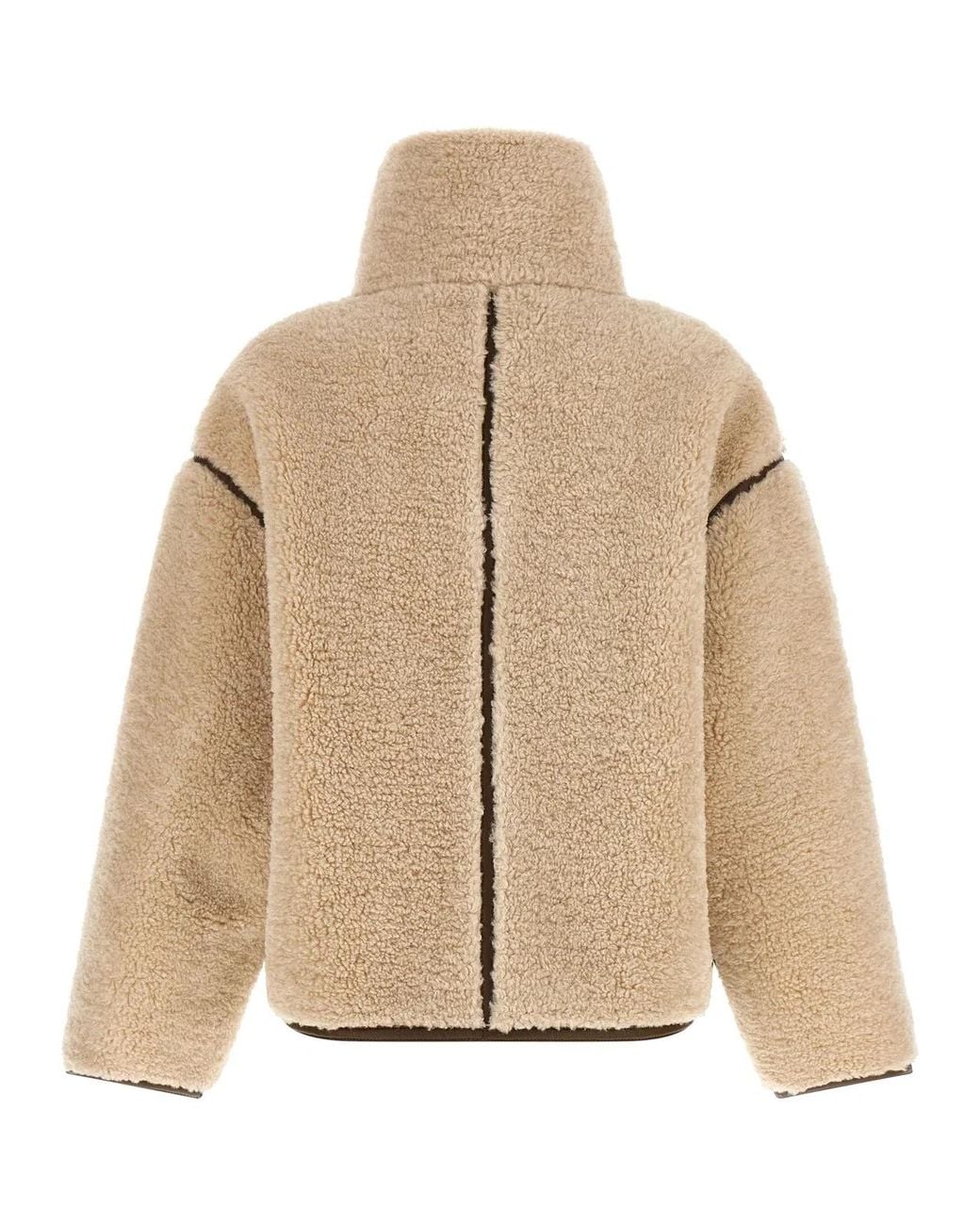 Pinko Natural Teddy Cropped Jacket